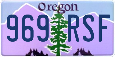 OR license plate 969RSF