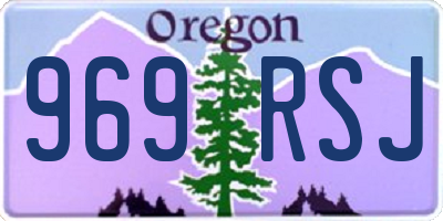 OR license plate 969RSJ
