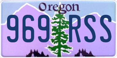 OR license plate 969RSS