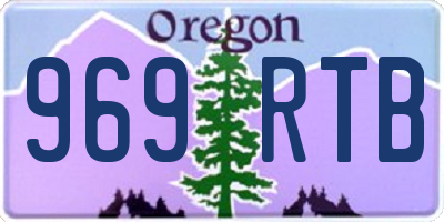 OR license plate 969RTB