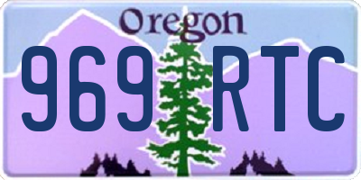 OR license plate 969RTC