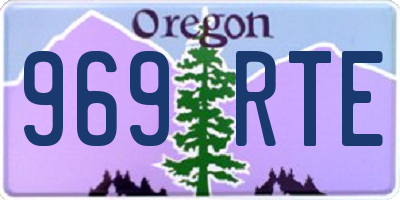 OR license plate 969RTE