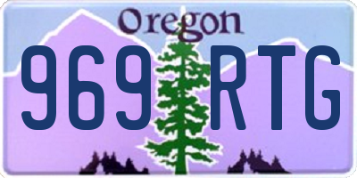 OR license plate 969RTG