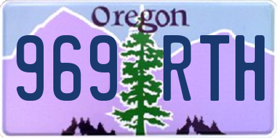 OR license plate 969RTH
