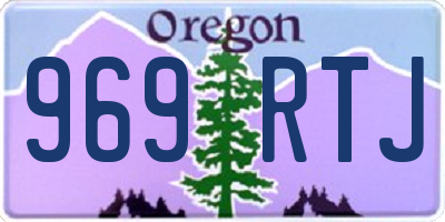 OR license plate 969RTJ