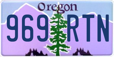 OR license plate 969RTN