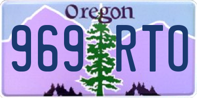 OR license plate 969RTO