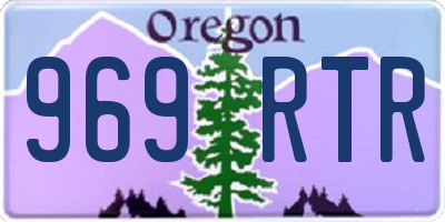 OR license plate 969RTR