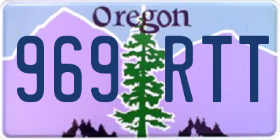 OR license plate 969RTT