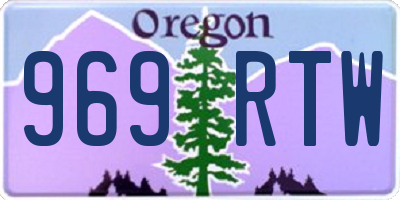OR license plate 969RTW