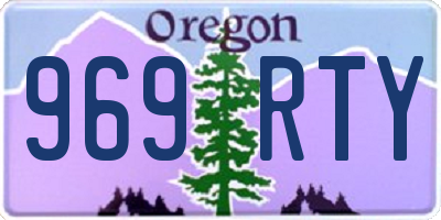 OR license plate 969RTY