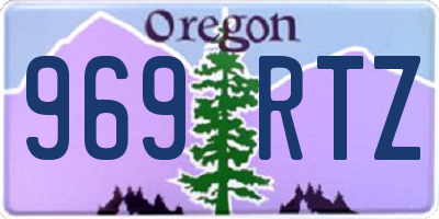 OR license plate 969RTZ