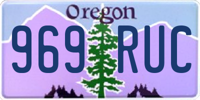 OR license plate 969RUC