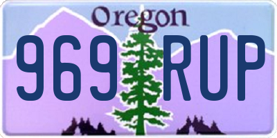 OR license plate 969RUP