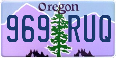 OR license plate 969RUQ