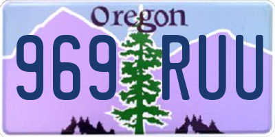 OR license plate 969RUU