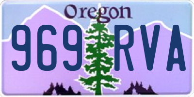 OR license plate 969RVA