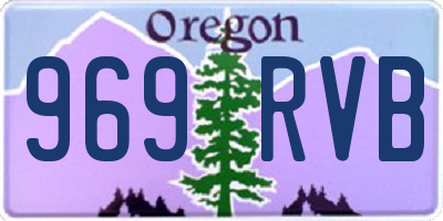 OR license plate 969RVB
