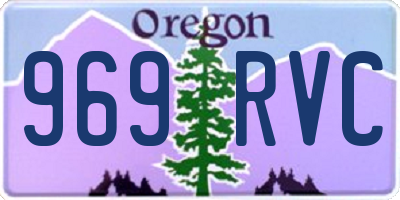OR license plate 969RVC