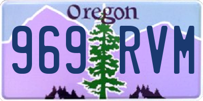 OR license plate 969RVM