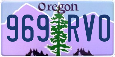 OR license plate 969RVO