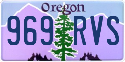 OR license plate 969RVS