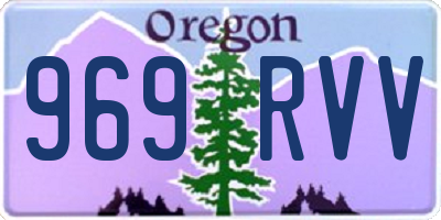 OR license plate 969RVV