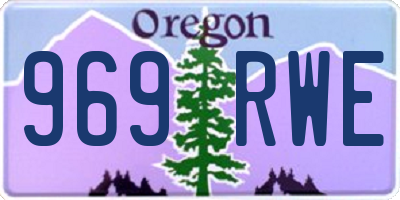 OR license plate 969RWE