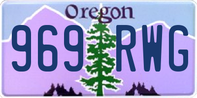 OR license plate 969RWG