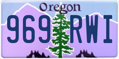 OR license plate 969RWI