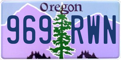 OR license plate 969RWN