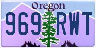 OR license plate 969RWT