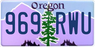 OR license plate 969RWU