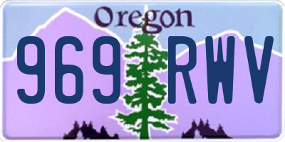 OR license plate 969RWV