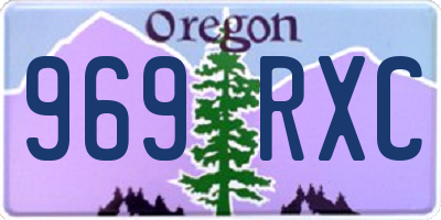 OR license plate 969RXC