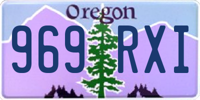 OR license plate 969RXI