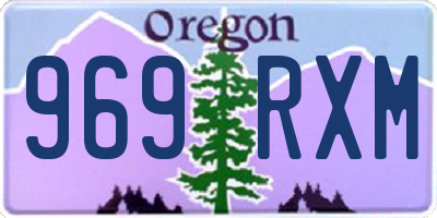 OR license plate 969RXM