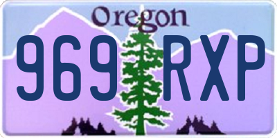 OR license plate 969RXP