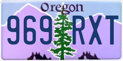OR license plate 969RXT