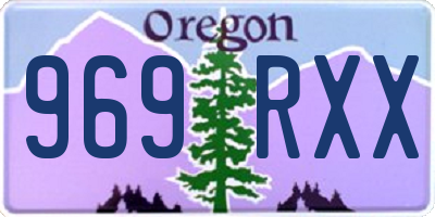 OR license plate 969RXX
