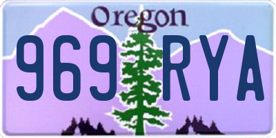 OR license plate 969RYA