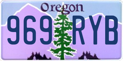 OR license plate 969RYB