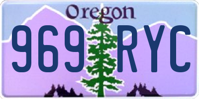 OR license plate 969RYC