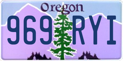 OR license plate 969RYI