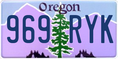 OR license plate 969RYK