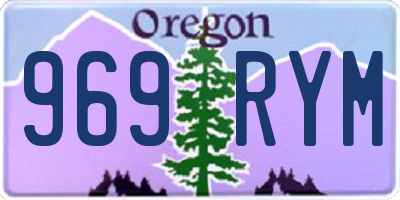 OR license plate 969RYM
