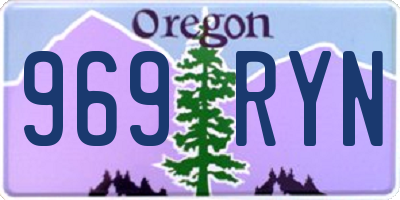 OR license plate 969RYN