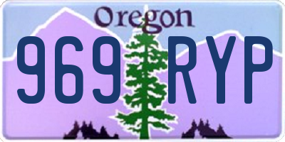 OR license plate 969RYP