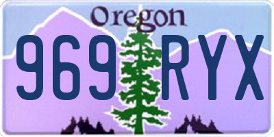 OR license plate 969RYX