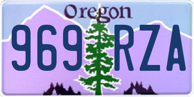 OR license plate 969RZA